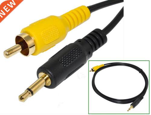 3.5mm Mono Male plug to RCA Male audio Cable Cord 1.8m