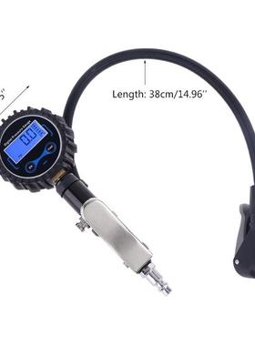 Digital Tire Inflator Pressure Gauge 200 PSI Air Chuck Heavy