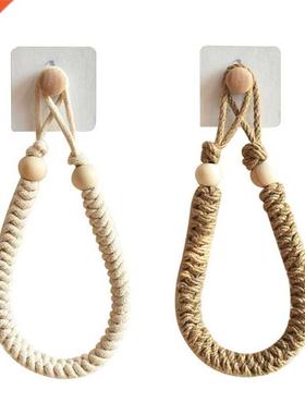 Punch-free Cotton Rope Toilet Paper Rack Roll Holder Towel R