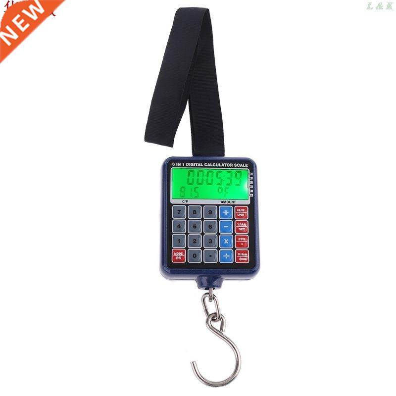50kg/10g Digital Hook Scale with Calculator Travel Luggage W