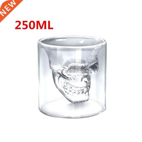 Creative Skull Glass Whisky Vodka Wine Crystal Bottle Spirit