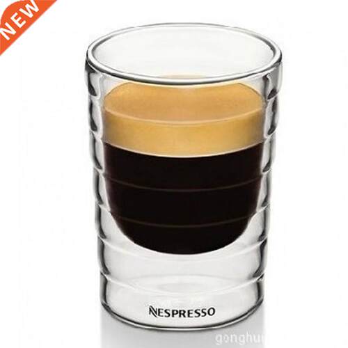 Caneca hand blown Double Wall Glass cup canecas Nespresso co