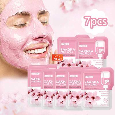 10pcs Japan Sakura Mud Face Mask Anti Wrinkle Night Facial