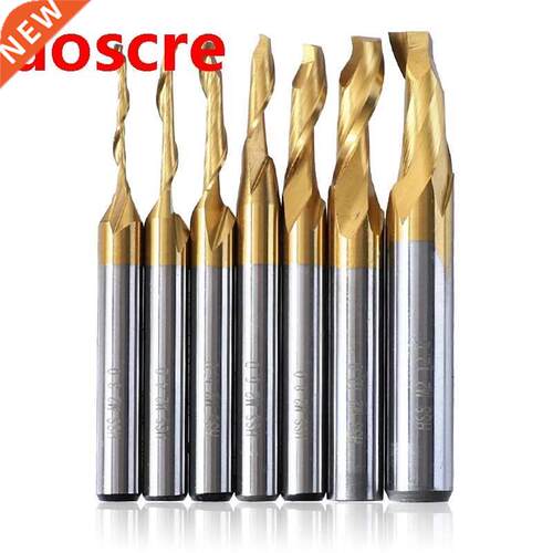 3/4/5/6/8/10/12mm Titanium End Mill CNC Engraving Router Bit