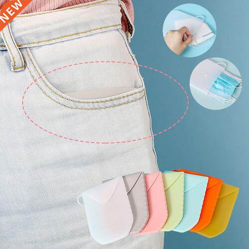 Silicone Mask bag Portable Face Mask Holder Storage Box Mas