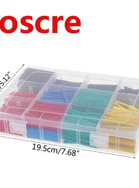 50pcs Heat Shrink Tubing Insulation Shrinkable Tubes Assort
