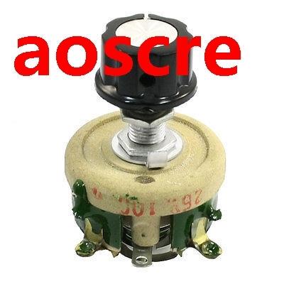 25W 100 Ohm Ceramc Wrewound Potentometer Rotary Resstor
