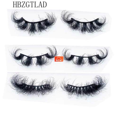 Mink Eyelashes 25mm Lashes Fluffy 3d Mink Lashes Makeup