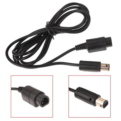 1.8m Controller Extension Cable 适用于 GameCube Black Contro