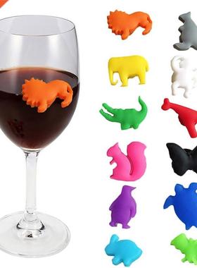 10pcs Wne Glass Marker Wne Glass Charm Slcone Marne An