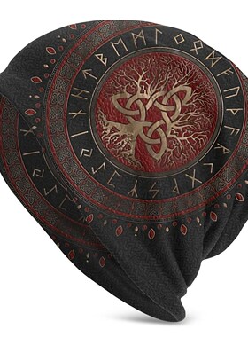 Bonnet Hats Vikings Ragnar Lothbrok Men Women's Knitting