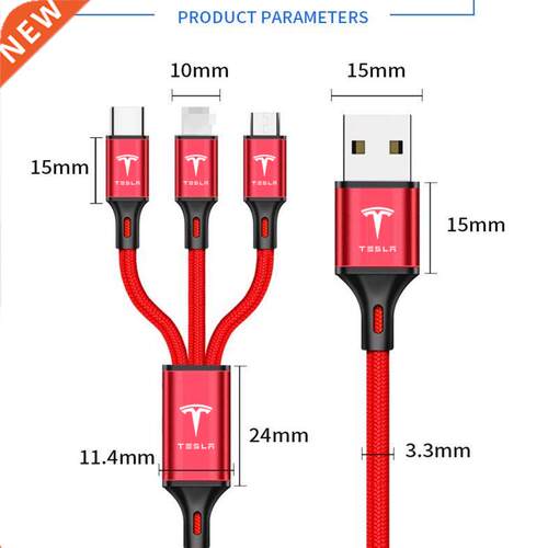 3 In 1 Mobile Phone Micro USB Type C Charger for Huawei IP