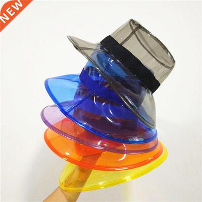 Solid Transparent Women's Buckets Hats Caps Girls Gorras