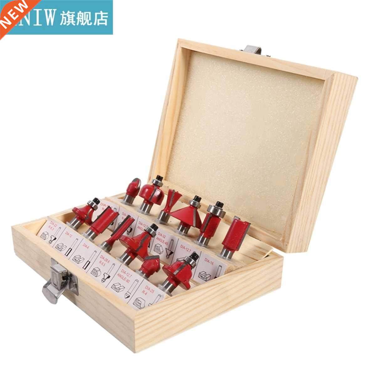 12pcs Milling Cutter Router 8mm Wood Cutter Carbide Shank Mi