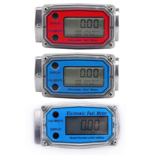 1 Inch / 1.5 Inch Turbine Water Flowmeter With Digital LCD D