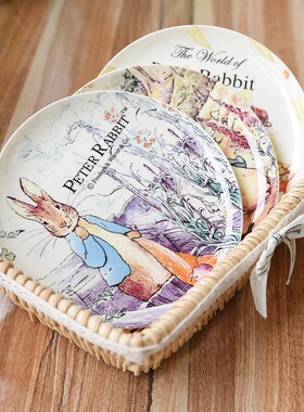 Easter cute plate ceramic tableware Dinner Plate rabbit