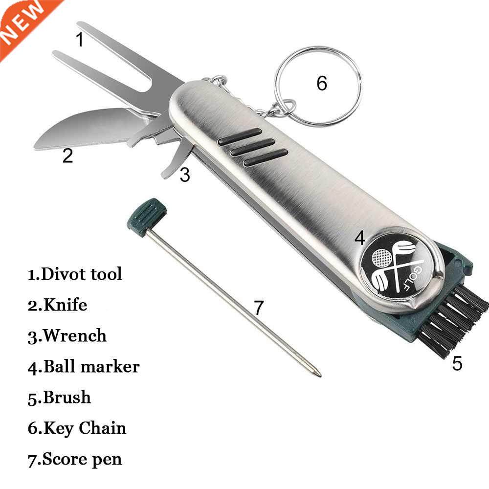 Multi-function Golf Tools Magnetic ballmark bush score pen G