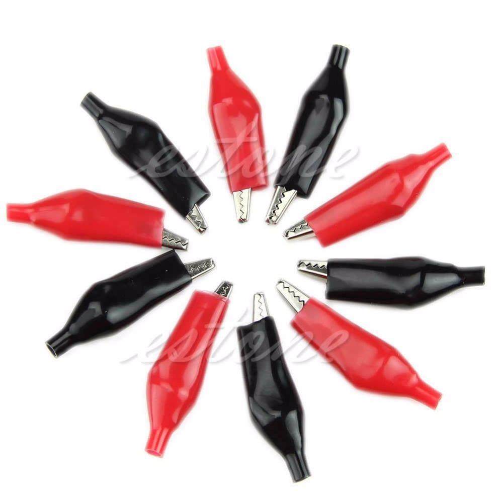 10Pcs 5mm Alligator Leads Crocodile Test Clip for Jumper Wi