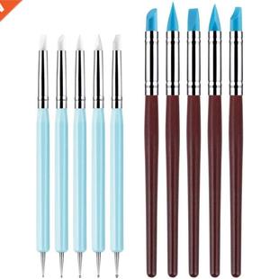 10Pcs Silicone Clay Sculpting Tool, Modeling Dotting Tool &a