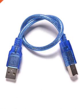 1PC 30CM Blue High Speed USB 2.0 A Male to B Male Data Trans