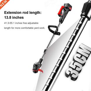 Electrc Lawn Mower Cordless Grass Trmmer Adjustable Lawn M
