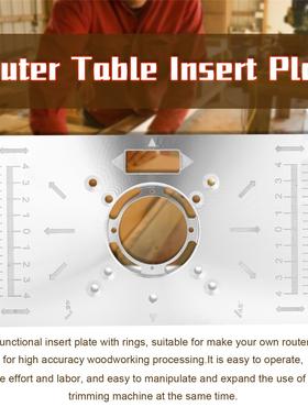 Router Table Insert Plate Trimmer Engraving Machine Tool Woo