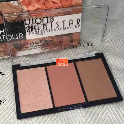 3 Colors Shimmer Matte Blush Bronzer Face Contour Blush Pale