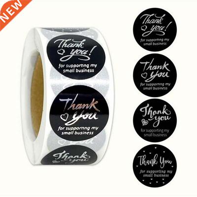 500pcs Merry Christmas Stickers Thank You Card Box Package L