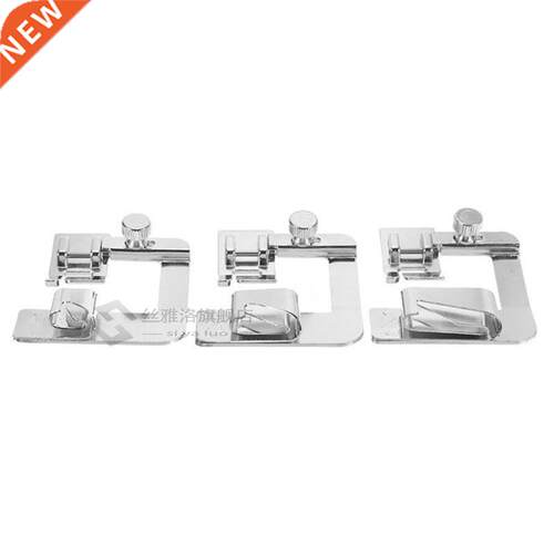 3Pcs Sewing Machine Rolled Hem Feet Domestic Brother Singer