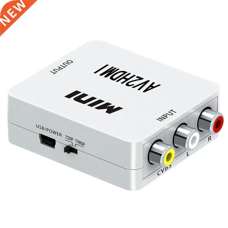 HDMI TO AV Scaler Adapter HD Video Composite Converter Box H
