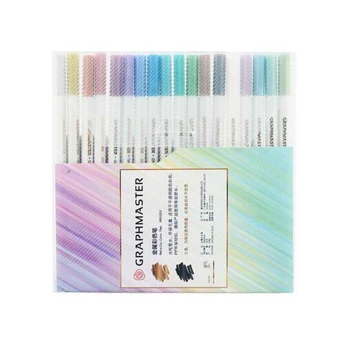 18 Colors Marker Pens Set Colored Artist Highlighter Markers
