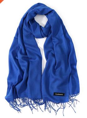 2019 New Luxury Brand Women Cashmere Solid Beach Scarf Sprin