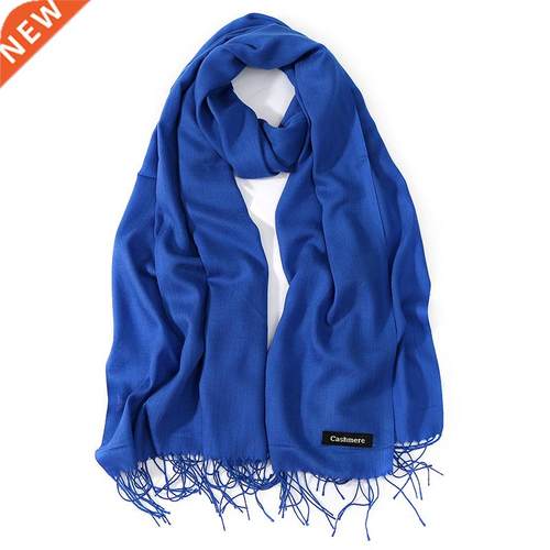 2019 New Luxury Brand Women Cashmere Solid Beach Scarf Sprin