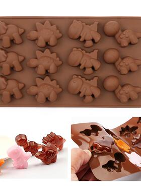 DIY Silicone Chocolate Mold dinosaur mold animal cake biscui