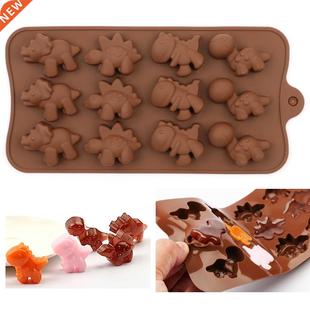 DIY Silicone Chocolate Mold dinosaur mold animal cake biscui