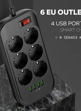 Universal Electrical Socket EU Plug Smart Extension Power St