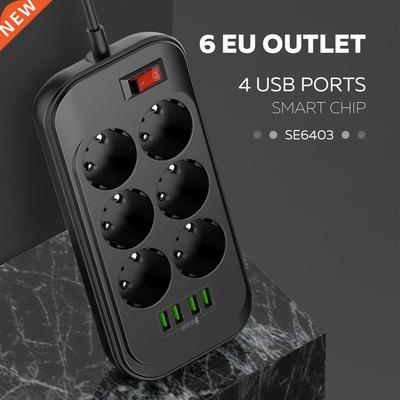 Universal Electrical Socket EU Plug Smart Extension Power St