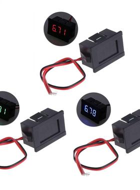 DC 2 Wires 4.5-30V Mini LED Display Voltmeter Volt Voltage P
