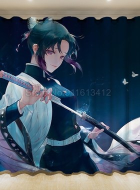 Devil's Blade Anime Curtains for Window Home Decor Cartoon