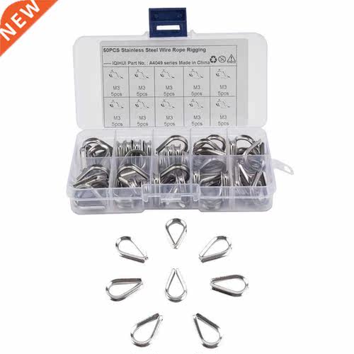 50 Pieces Cable Thibles Wire Rope Thibles 3 304 Stainless