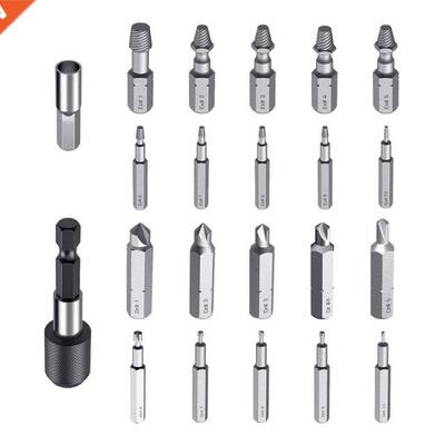 Stainless Steel Stripped Screw Extractor Kit Damaged Screw E