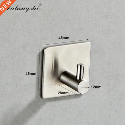 Bathroom Accessories Wall Hooks Stainless Steel 3M Sticker A