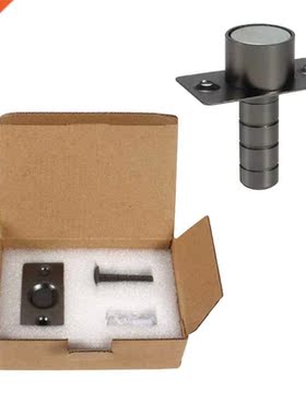 Ultra Thin Invisible Stainless Steel Black Door Stop Magneti