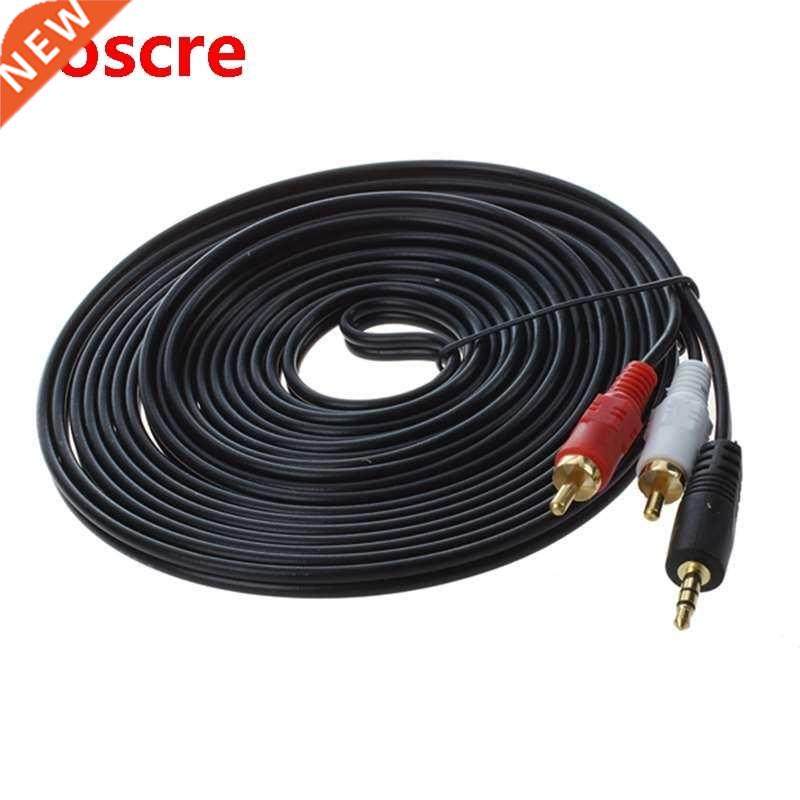 5m jack Cinch AUX audio cable 3.5mm jack on 2 * RCA RCA plug