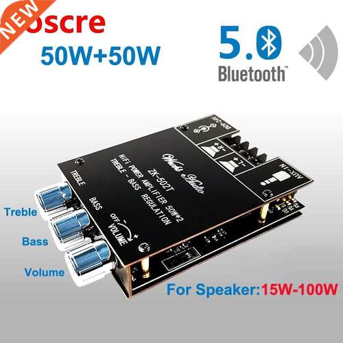 50W+50W TPA3116 Bluetooth 5.0 Subwoofer Audio Digital Power