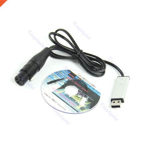 Satge Lighting Controller Dimmer DMX Interface Adapter to DM