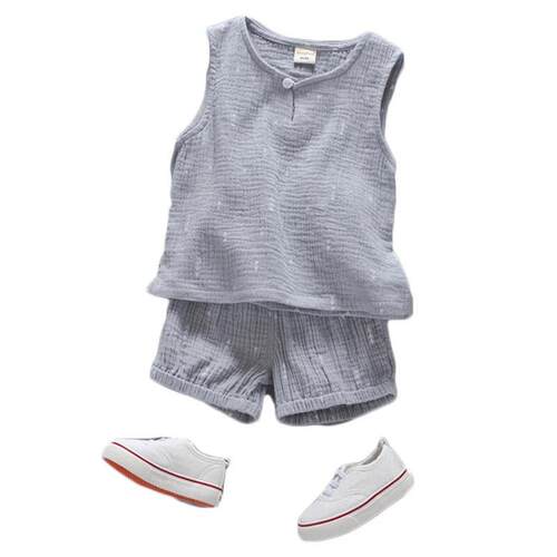 Cotton Toddler Kids Clothing Sets Summer Children Short Slee