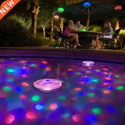 LED Disco Light Swimming Pool Waterproof Solar Power Multi D
