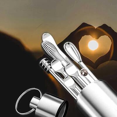 Stainless Steel Ear-picking Spoon Ear-picking Earwax Tool Se