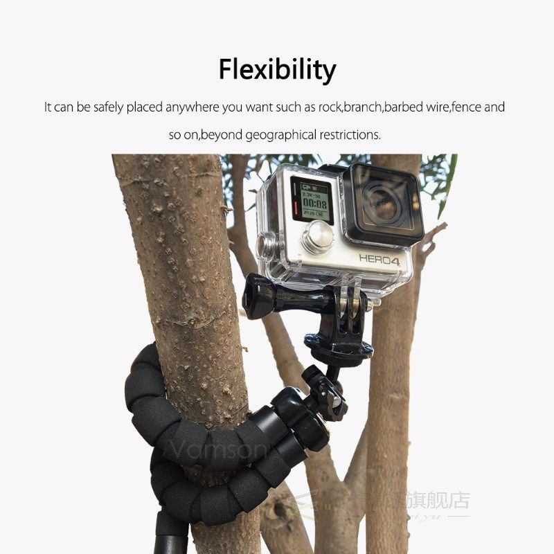 for GoPro Hero 7 6 5 4 3 + 2 1 Accessories Flexible Mini Oct